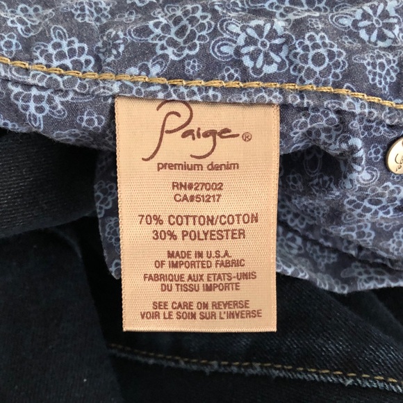 Paige Dark Blue Stretchy Skinny Jeans - Picture 10 of 10